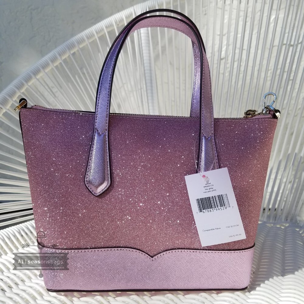 Kate spade SMALL Lola Satchel Rose PINK Crossbody - Picture 5 of 9